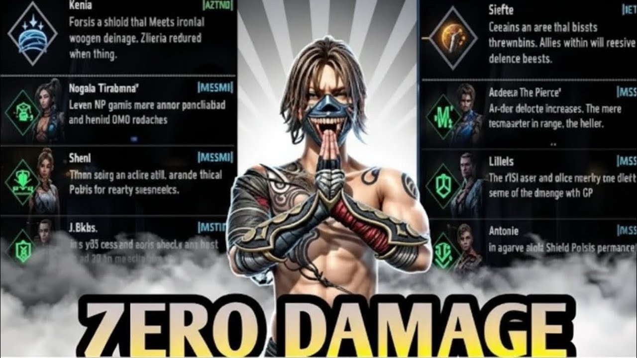 ZERO DAMAGE CHARACTER COMBINATION 🤯😱 || BEST CHARACTER COMBINATION 💥🤯 || GARENA FREE FIRE 