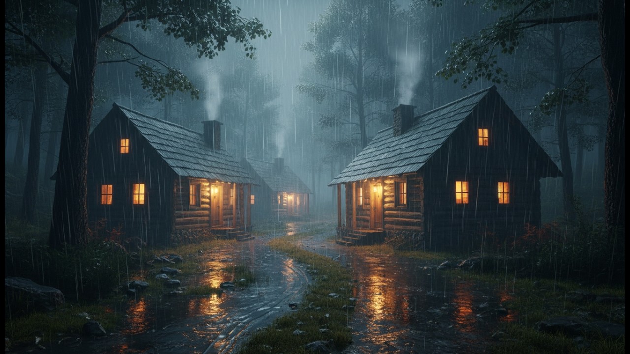 Rain Sounds for Sleeping 🌧️ Heavy Rain at Night for Deep Sleep, Stress Relief & Total Body Recovery