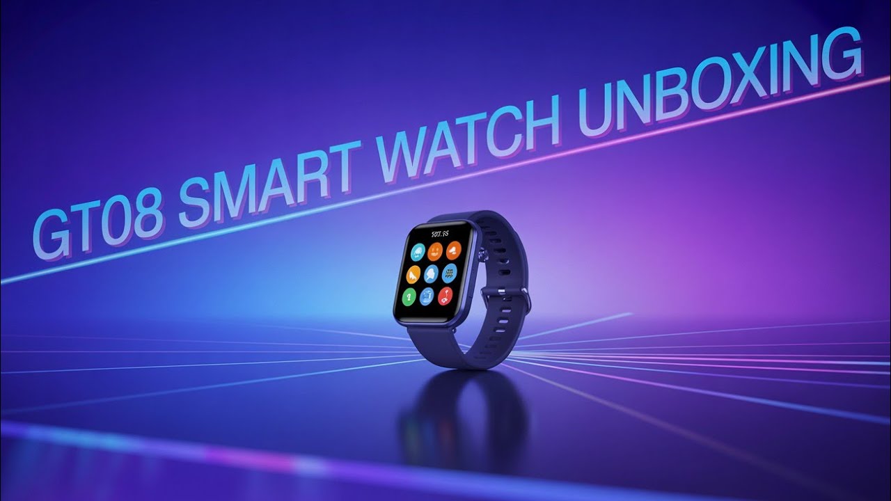 gt08 smart watch unboxing and review in Hindi/Urdu