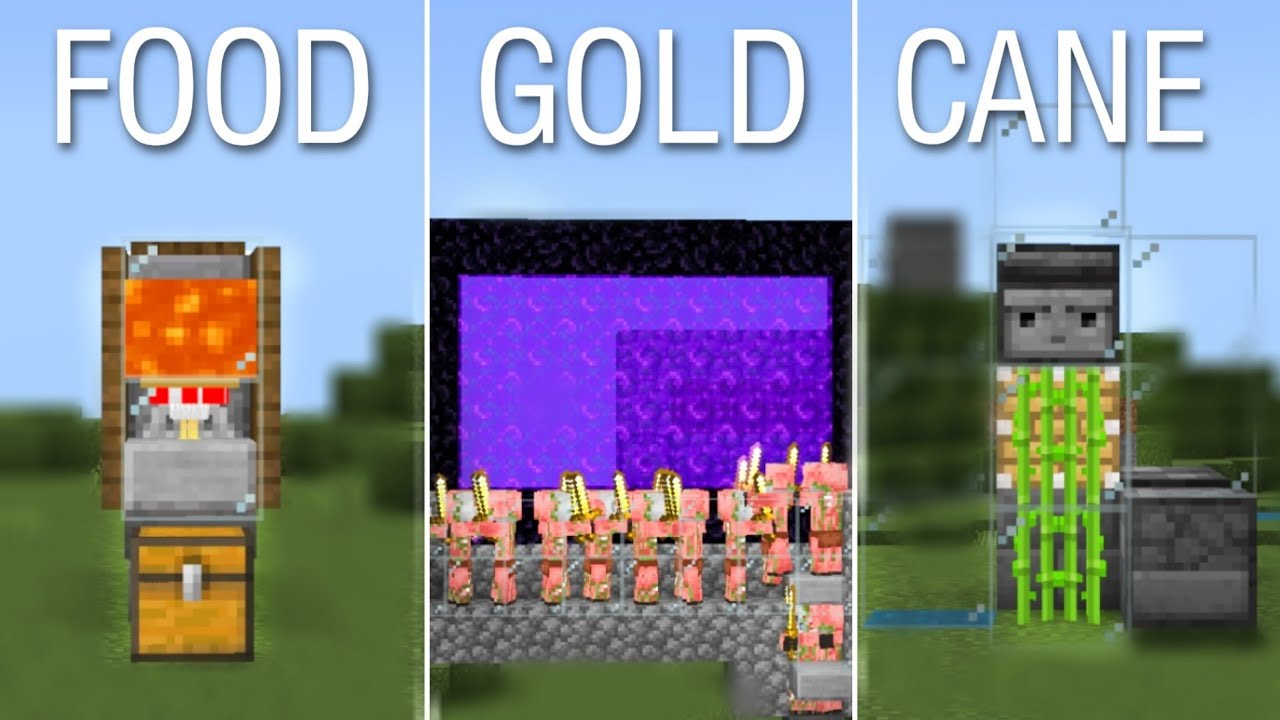 5 EASY 1.18 Farms For Beginners/Starters Minecraft Bedrock & PE 1.18 | Easy & Useful Farms  |