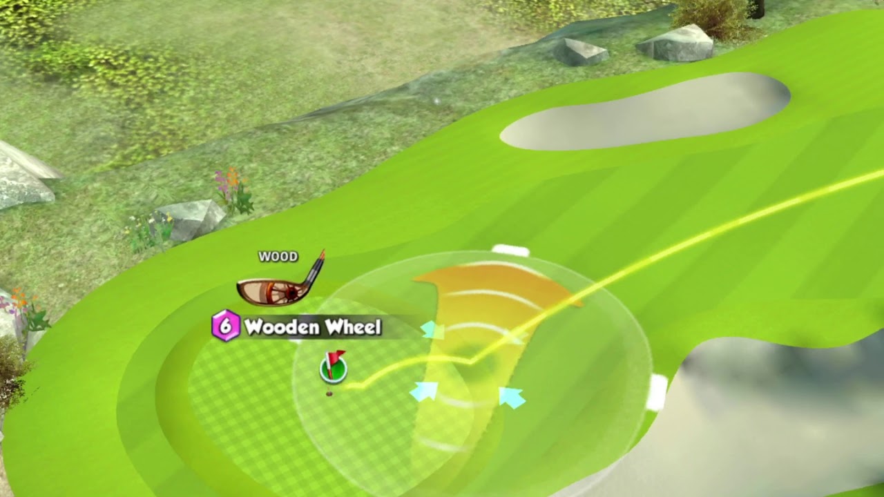 Golf Rival adjusting for 11.3 wind on white ring Wooden Wheel 6 roll in