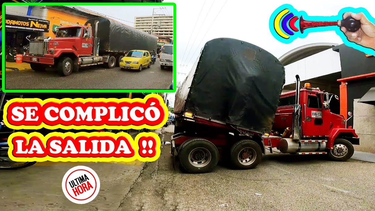 SE COMPLICÓ LA SALIDA !! #tractomulas #conductores #reversas