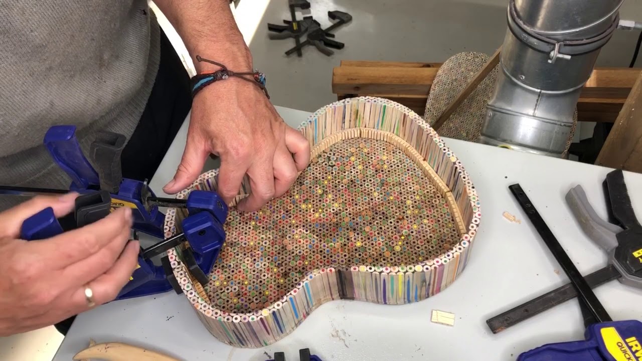 A Ukulele Made From Just Colored Pencils - #Unwaffled