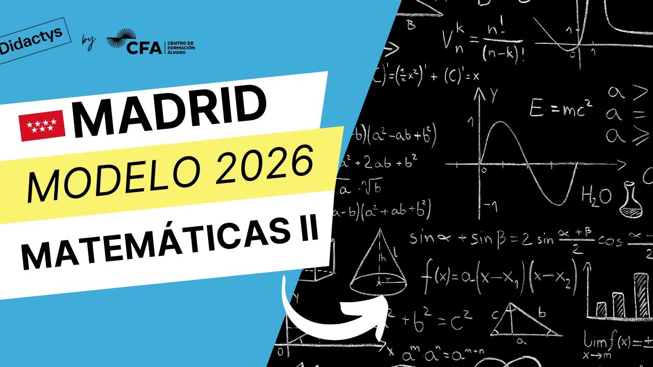 🎓 Examen Modelo Matemáticas II – Comunidad de Madrid 2026