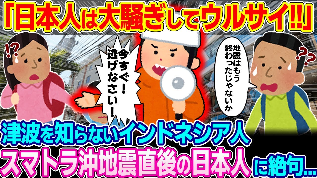 「なんだあの日本人w」スマトラ沖地震直後 日本人の行動を馬鹿にするインドネシア人→15分後 絶句する…【ゆっくり解説】【海外の反応】