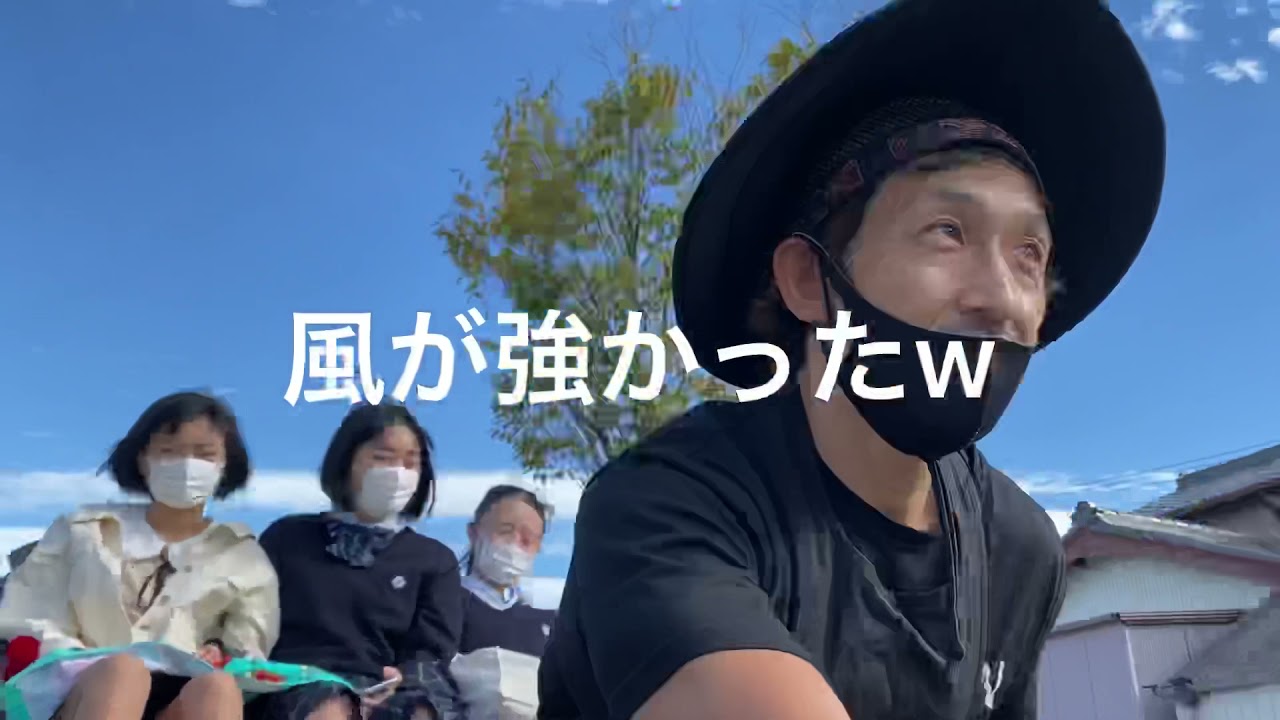 部活帰りのJKを人力車でお迎え