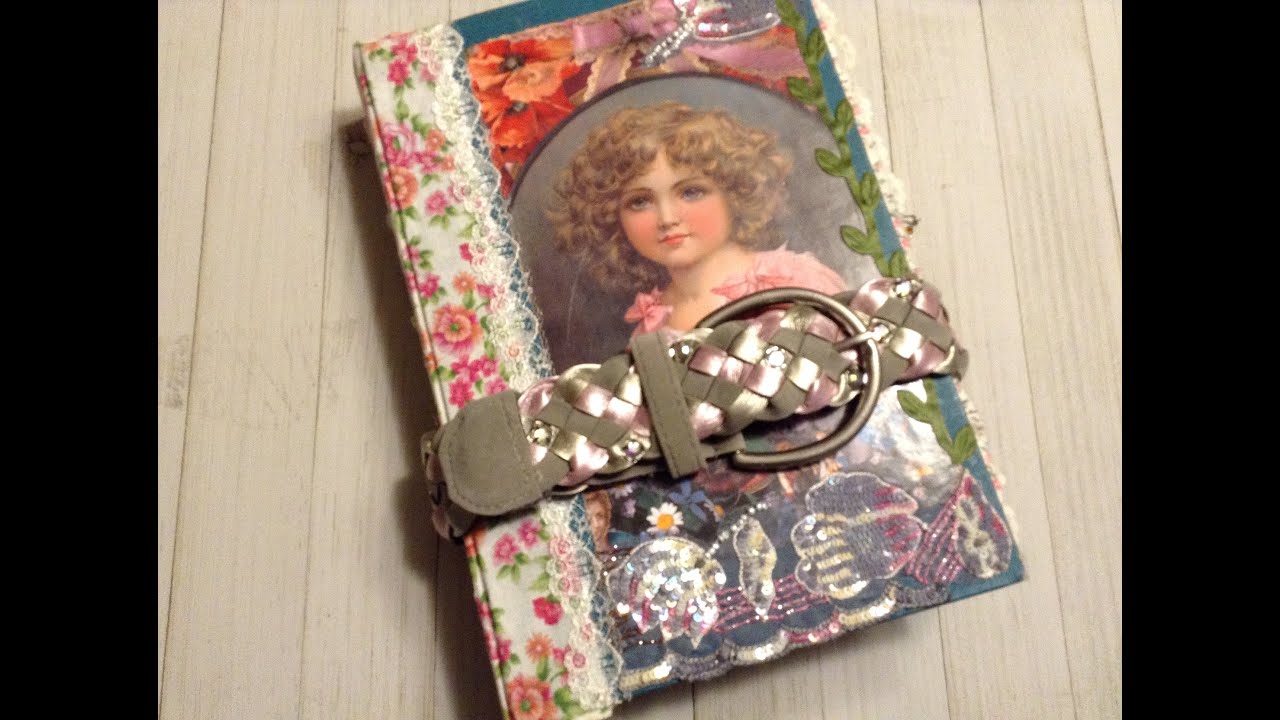Vintage Junk Journal made with an Old Book Cover