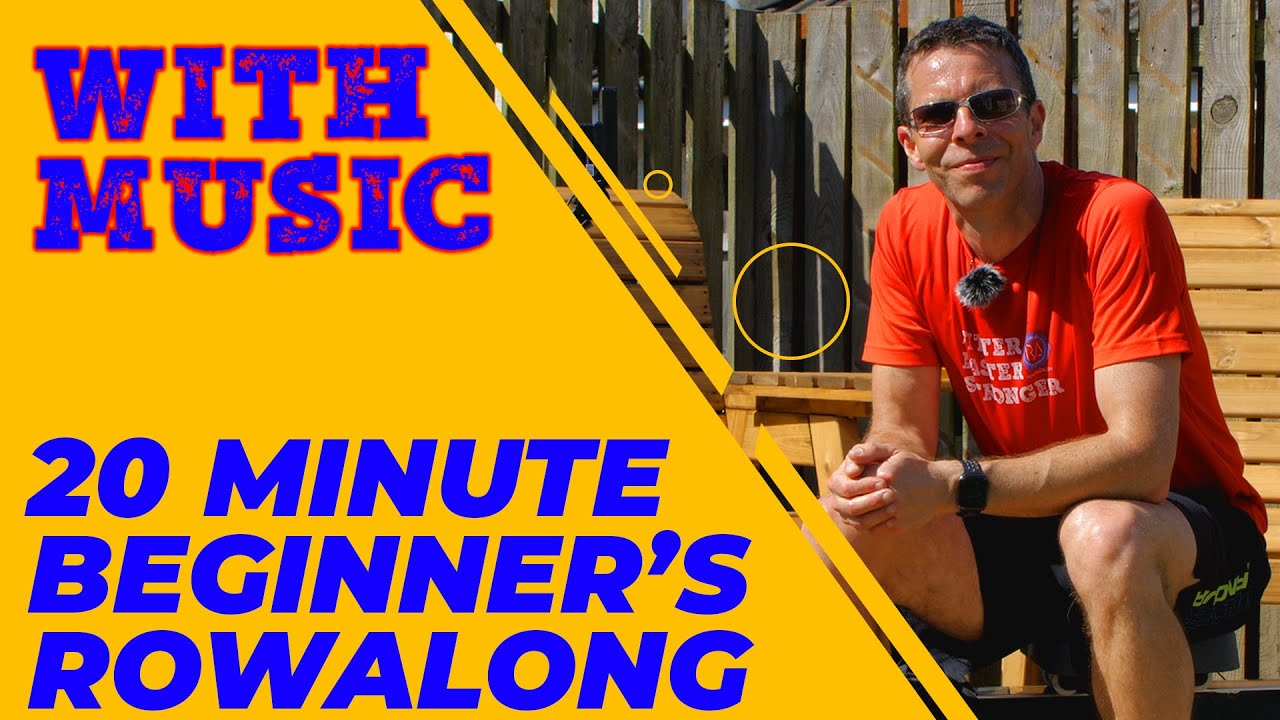 Indoor Rowing Workout for Beginners - 20 minutes on the Rowing Machine with background music too