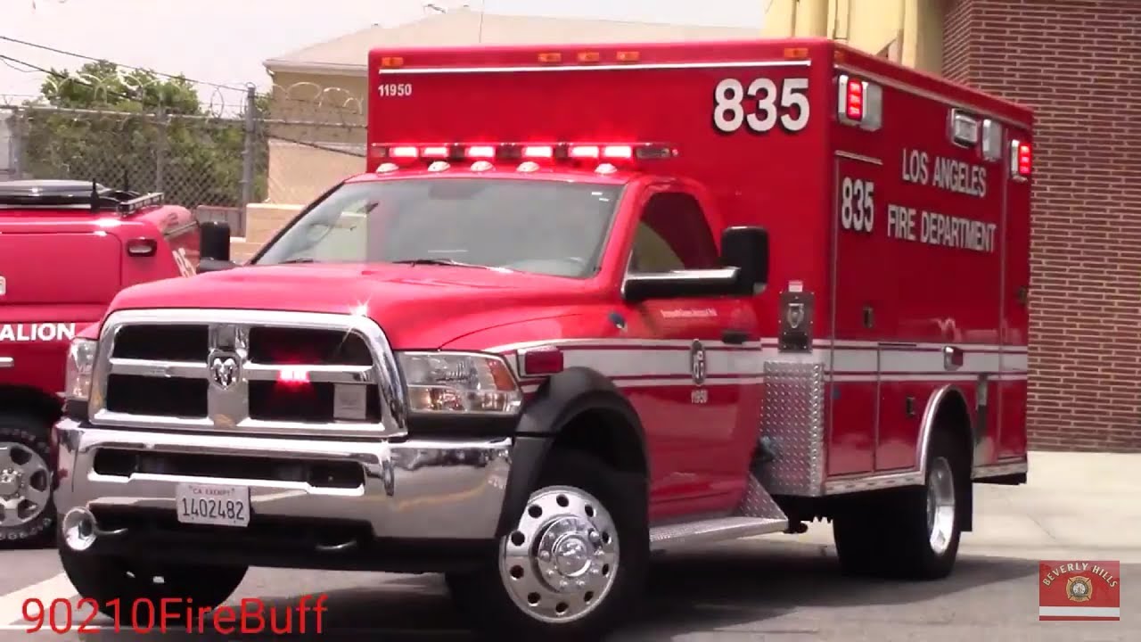 LAFD Rescue 835 Responding