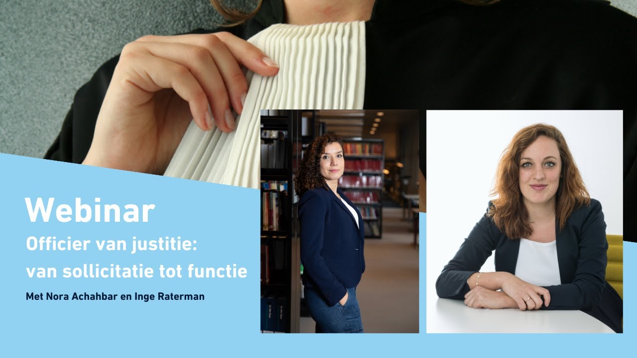 WEBINAR  | Officier van justitie: van sollicitatie tot functie | 12 maart 2024