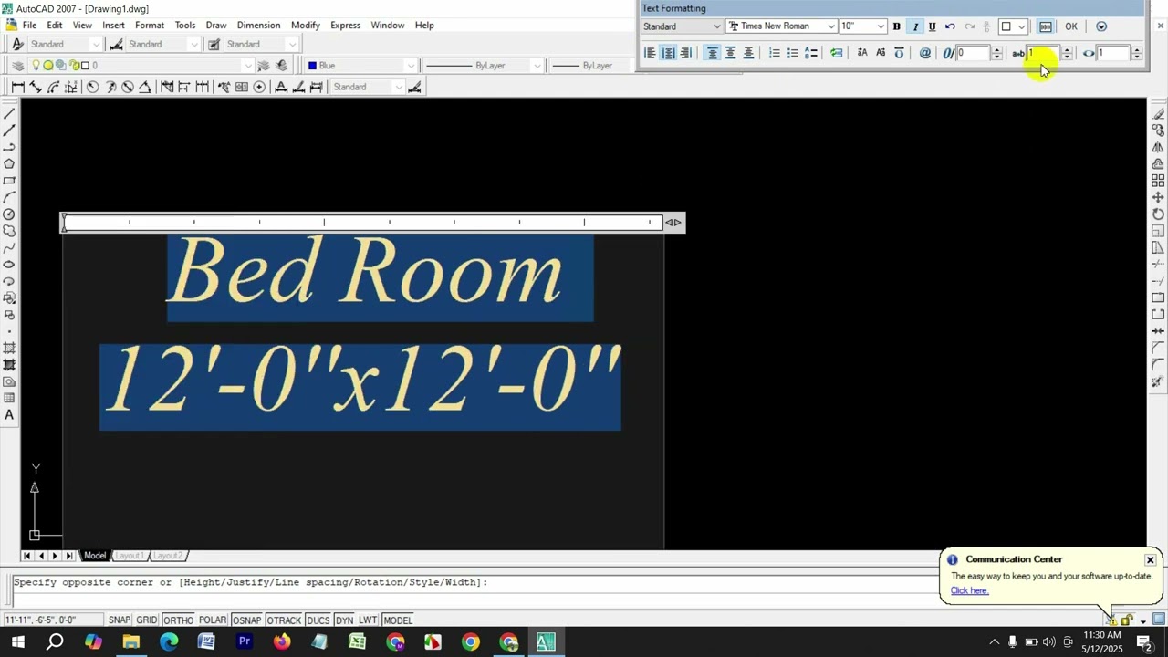 AutoCAD 2007 2D Drawing , Bangla Tutorial , Engineering Drawing, Architecture Drawing, 2D floor plan