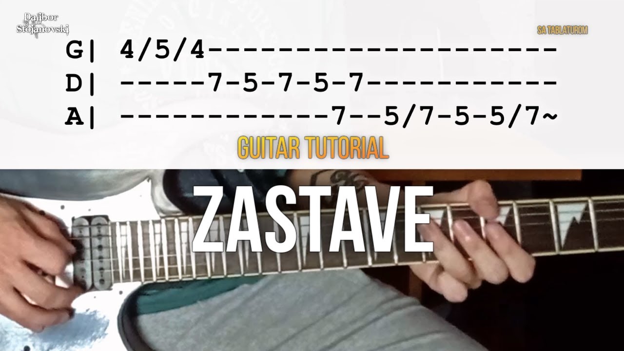 Parni Valjak - Zastave | Lekcija za gitaru | Guitar Tutorial | Dalibor Stojanovski
