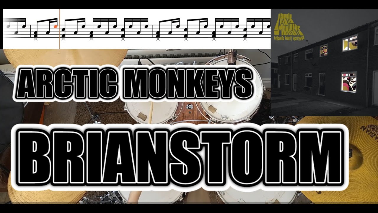 Arctic Monkeys - Brianstorm - Drum Cover With SHEET MUSIC