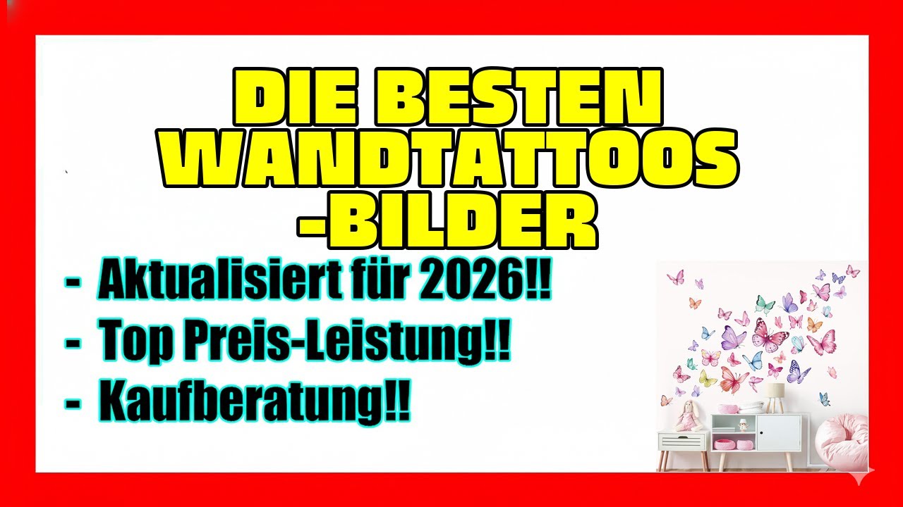 🔥TOP 7 Beste Wandtattoos & -bilder 2026🔥 Beste Wandtattoos & -bilder auf Amazon 🔥