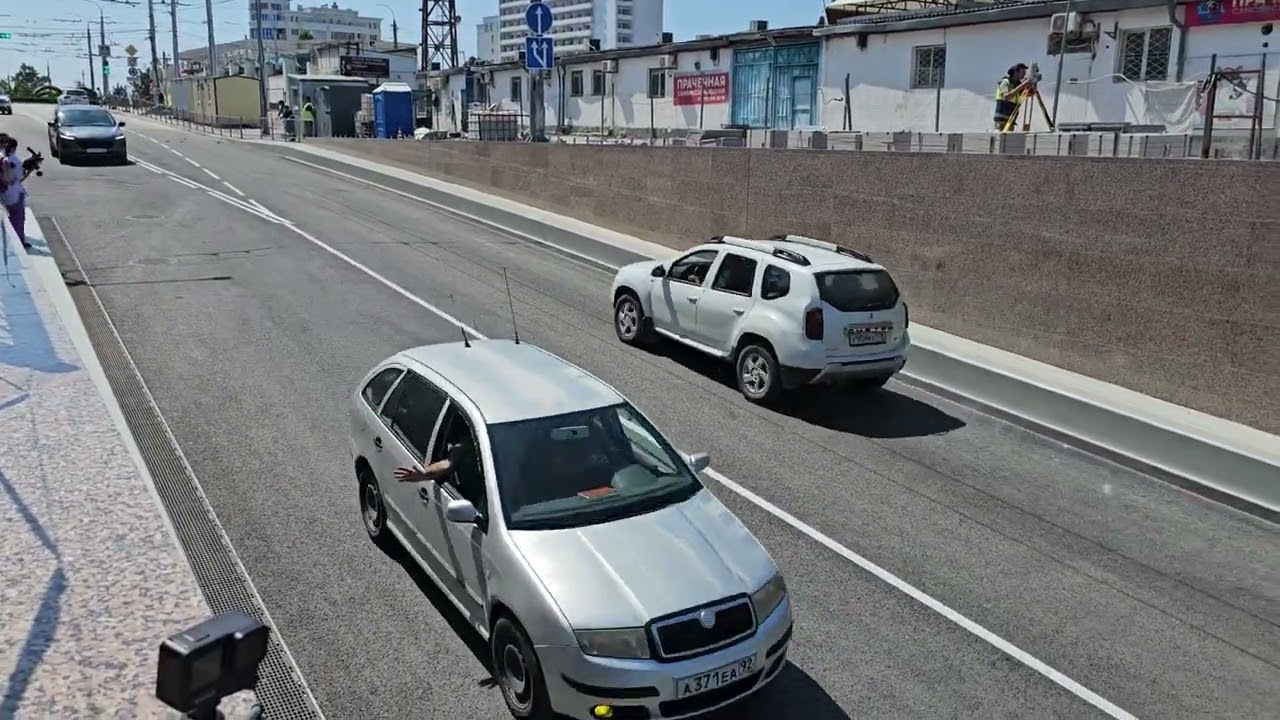 Traffic flow open on Admiral Oktyabrsky St.