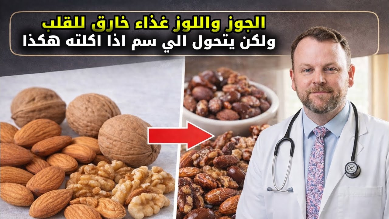 الجوز واللوز غذاء خارق للقلب ولكن يتحول إلى سم إذا أكلته هكذا