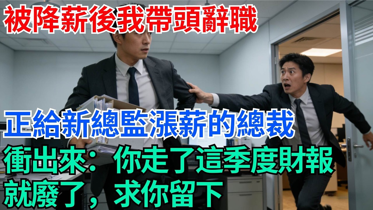 被降薪後我帶頭辭職，正給新總監漲薪的總裁衝出來：你走了這季度財報就廢了，求你留下【奇趣天下】#職場逆襲#職場智慧#爽文職場#工作日常#完結爽文
