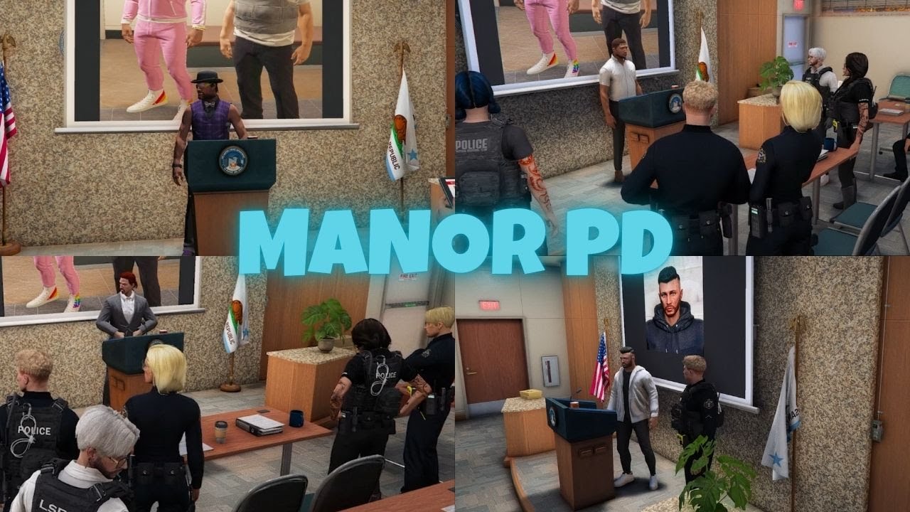 Manor PD (Louu, Jakson, Ste, Defac3d) Introduce themself | NOPIXEL 4.0 GTA RP