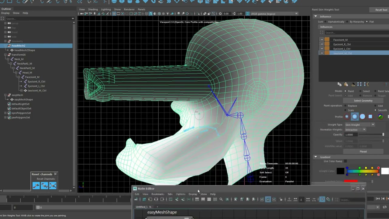 fast jaw skinning tutorial