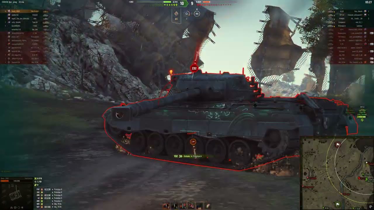 Мир танков:T95/FV4201 Chieftain 8K DAMAGE 6 KILLS