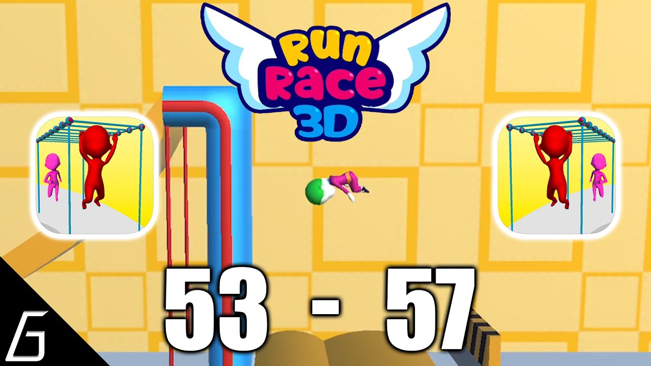 Run Race 3D | Gameplay Walkthrough | Level 53 - 57 + Bonus (iOS, Android)