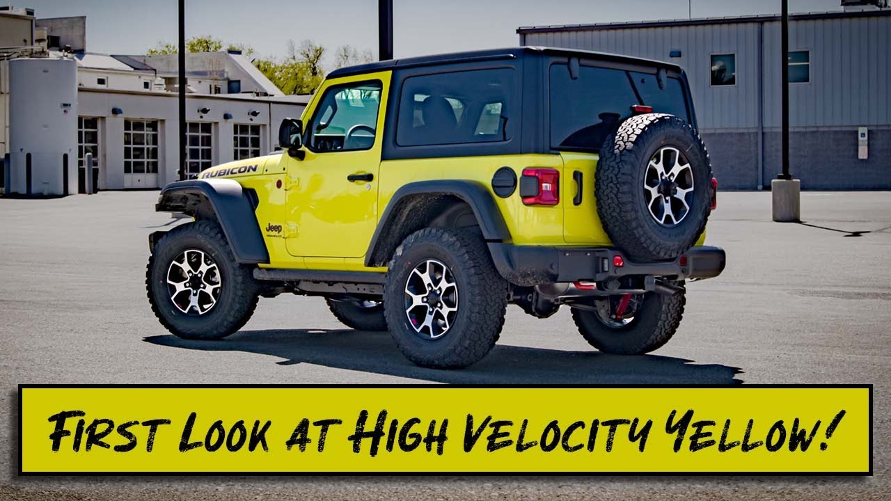 High Velocity Yellow Jeep Wrangler First Look!