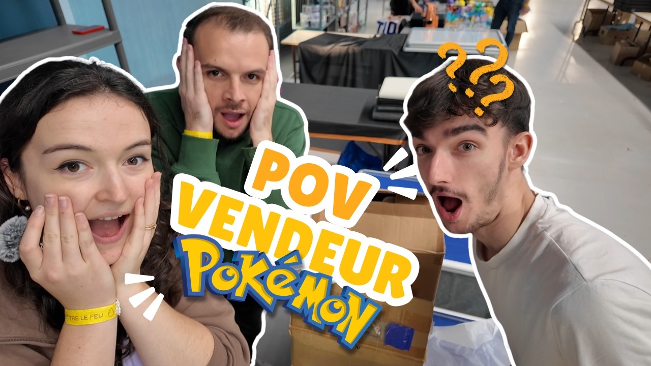 BEAUCOUP DE VENTES (le stand est vide...) | POV VENDEUR CARTES POKEMON