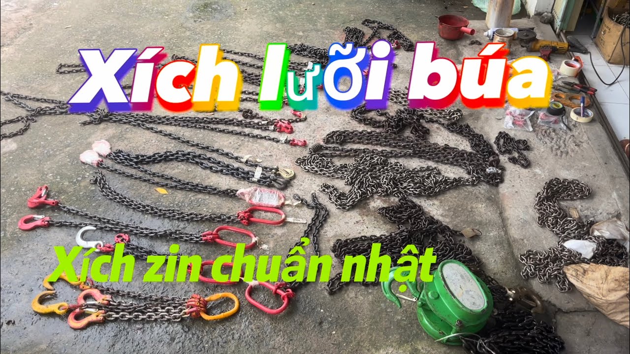 Bán dây xích lưỡi búa, xích nâng cẩu, móc cẩu . Cắt theo yêu cầu đủ zize . | THIẾT BỊ MINH PHƯỚC