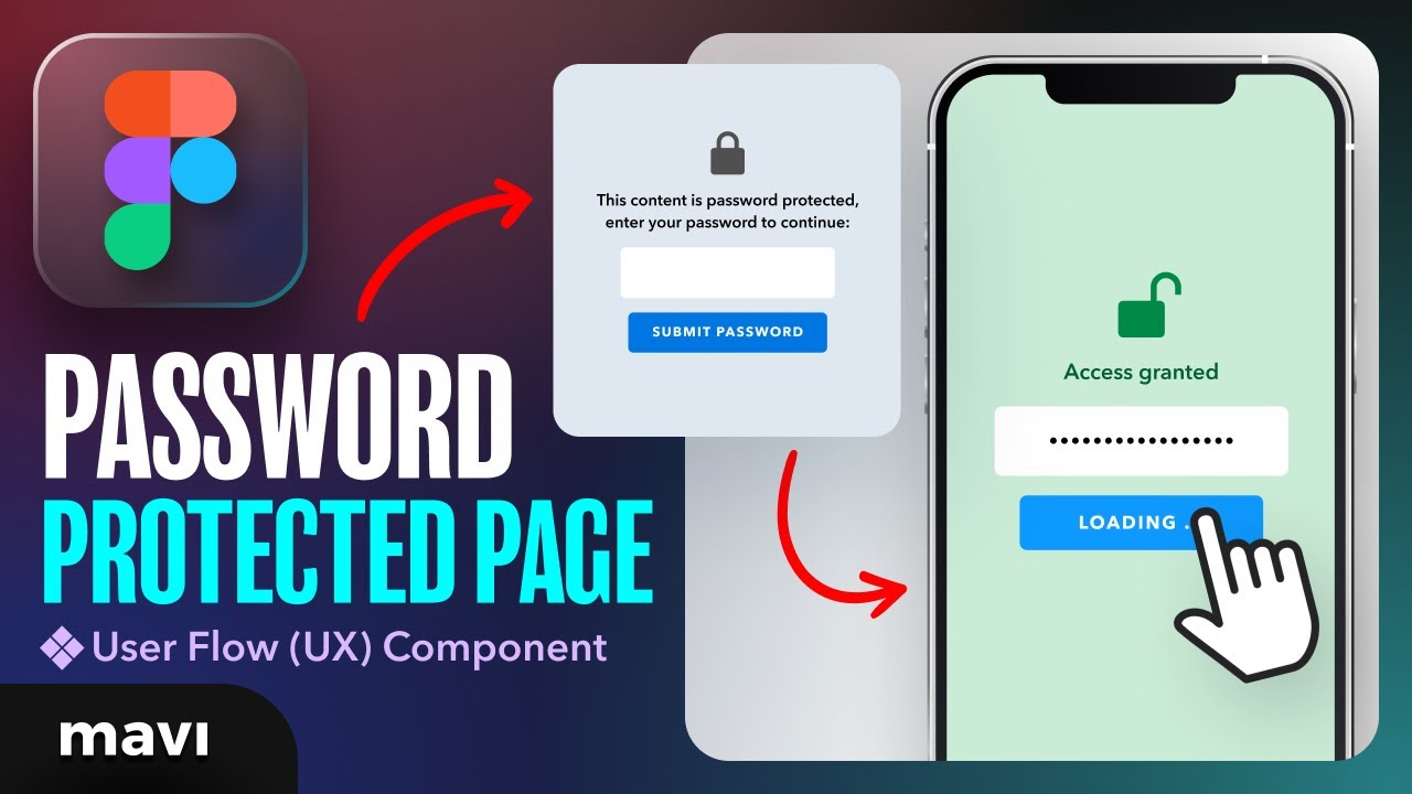 Create a PASSWORD-PROTECTED PAGE Prototype in Figma (Tutorial)
