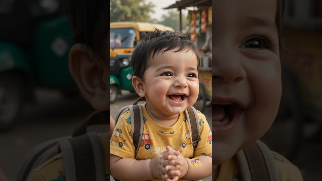 Baby Auto Driver 😂 | Cute Baby Auto Wala | Funny Baby Short #shorts
