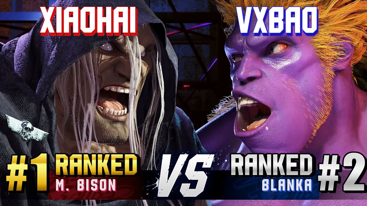 SF6 ▰ XIAOHAI (#1 Ranked M.Bison) vs VXBAO (#2 Ranked Blanka) ▰ High Level Gameplay