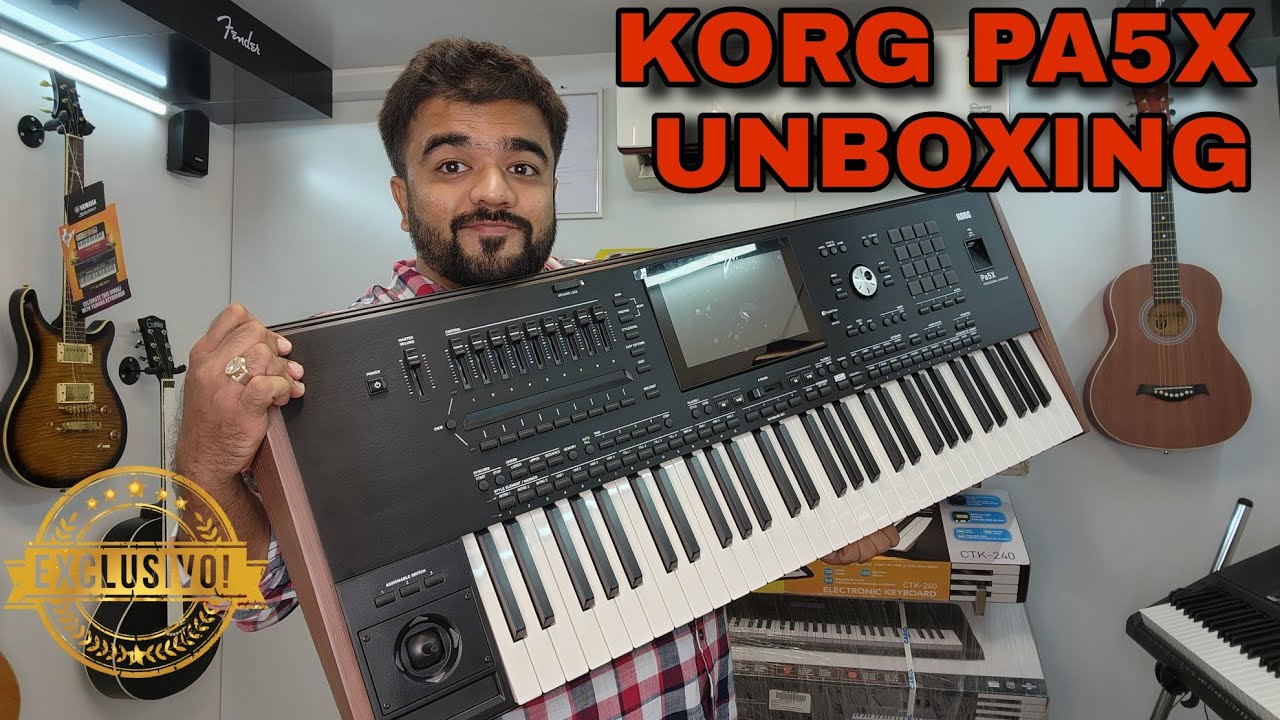 KORG PA5X UNBOXING | FIRST HANDS-ON | PHYSICAL & BACK PANEL OVERVIEW | V ROCK AND POP