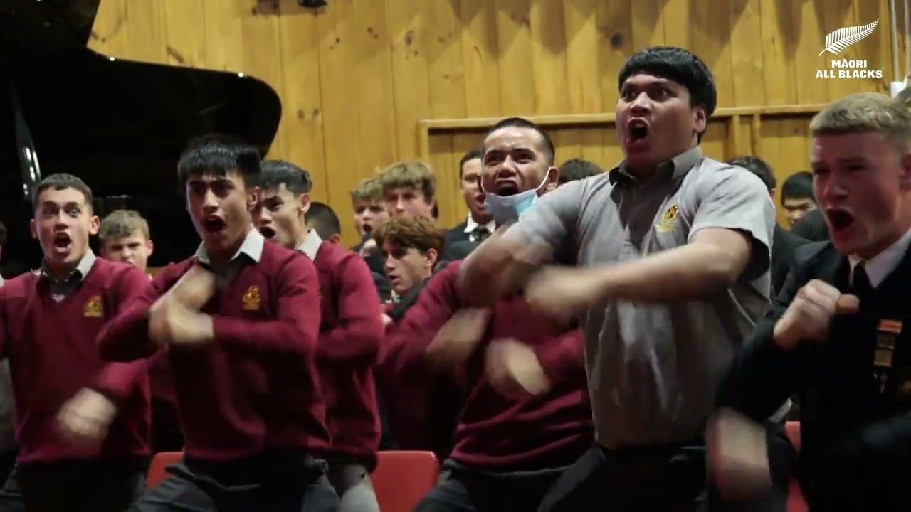 Hamilton Boys High School haka for Māori All Blacks