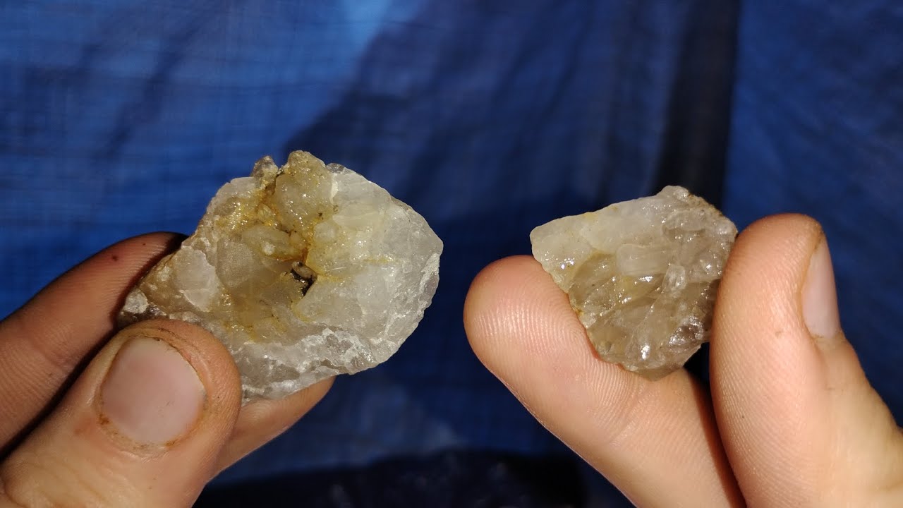 Crystal fragments and other rocks