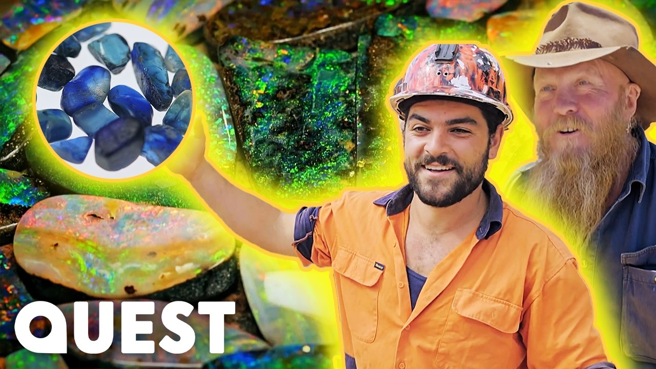 Fluorescent Opal Mining, Sapphires And IMPRESSIVE Opal Finds! | Opal Hunters Red Dirt Road Trip