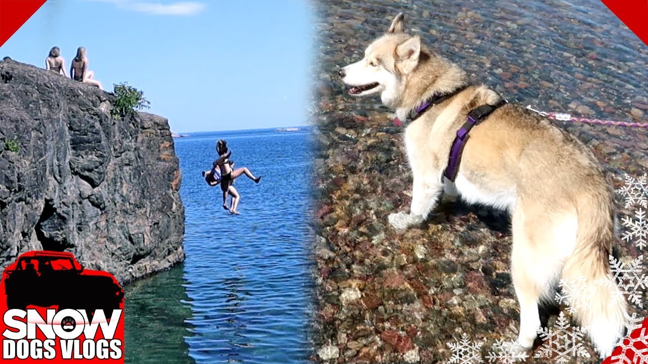 Jumping Off a Cliff at Black Rocks