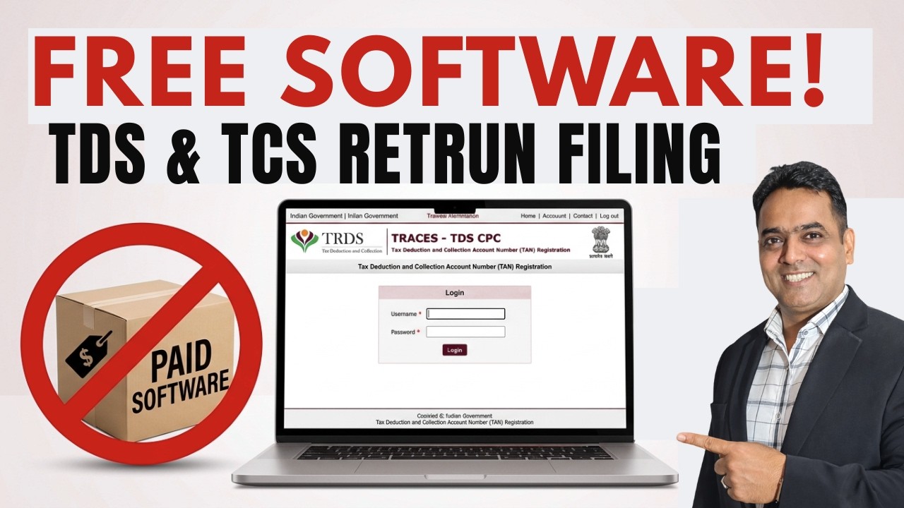 TDS & TCS return filing Free Software I Full Explain