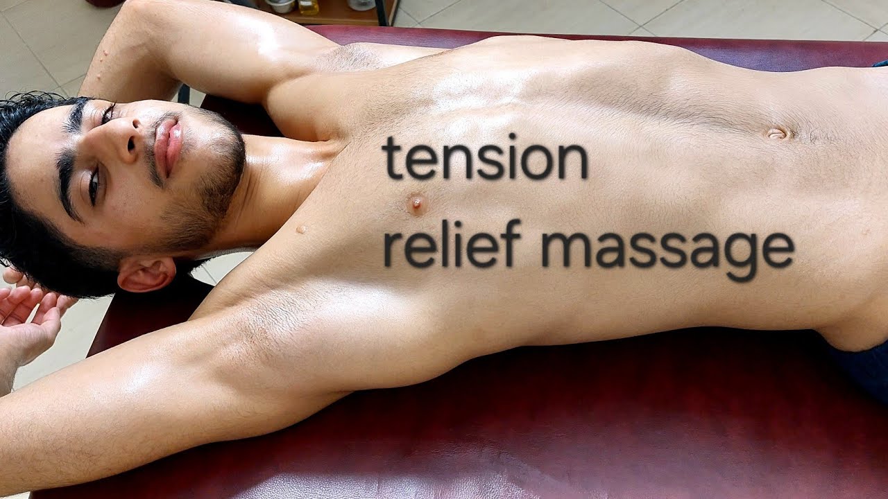 POV ASMR Neck, Chest & Stomach Massage | Deep Relaxing Therapeutic Bodywork Session , Stress Relief