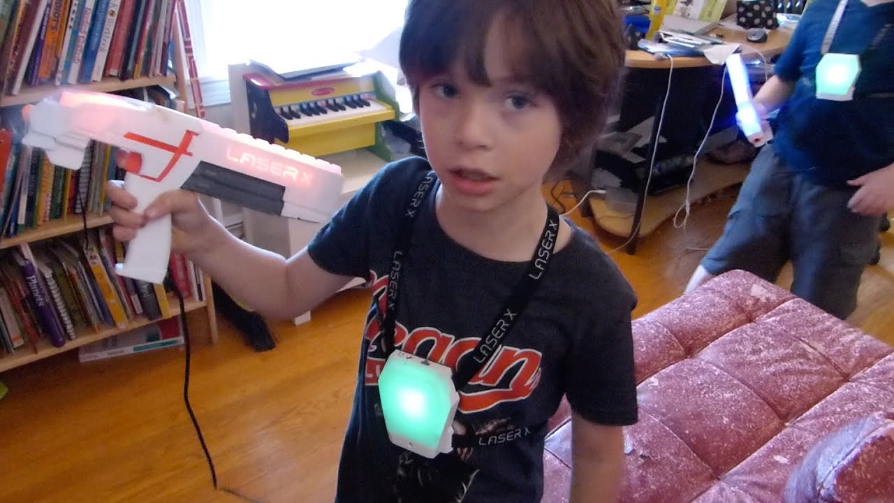 Playing laser tag with Laser X! So fun!