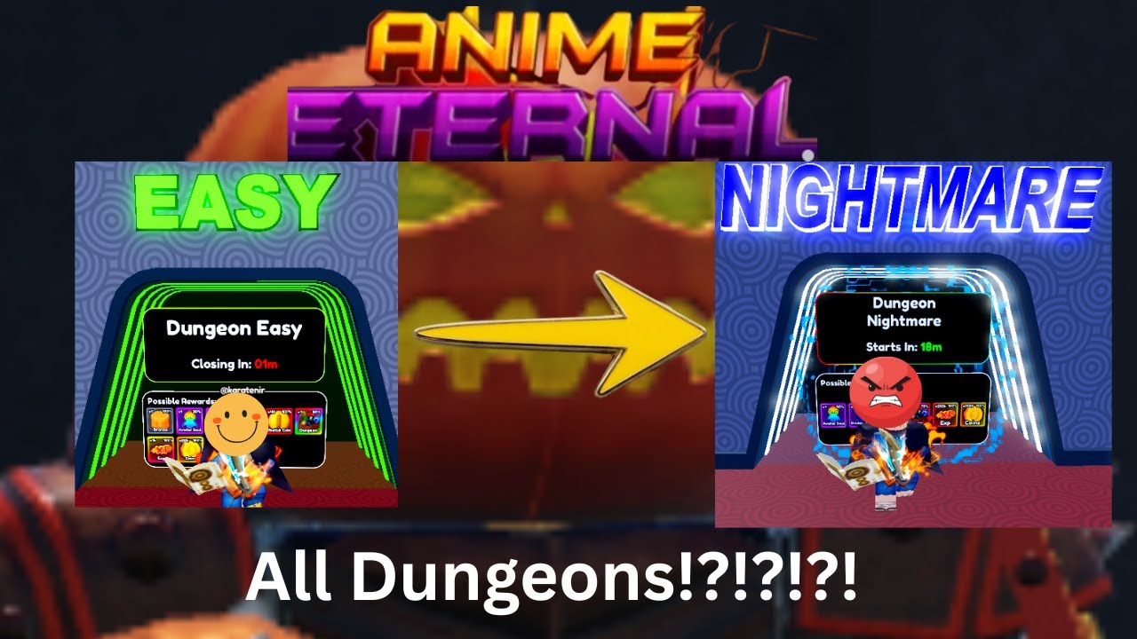 Defeating all dungeons in Anime Eternal