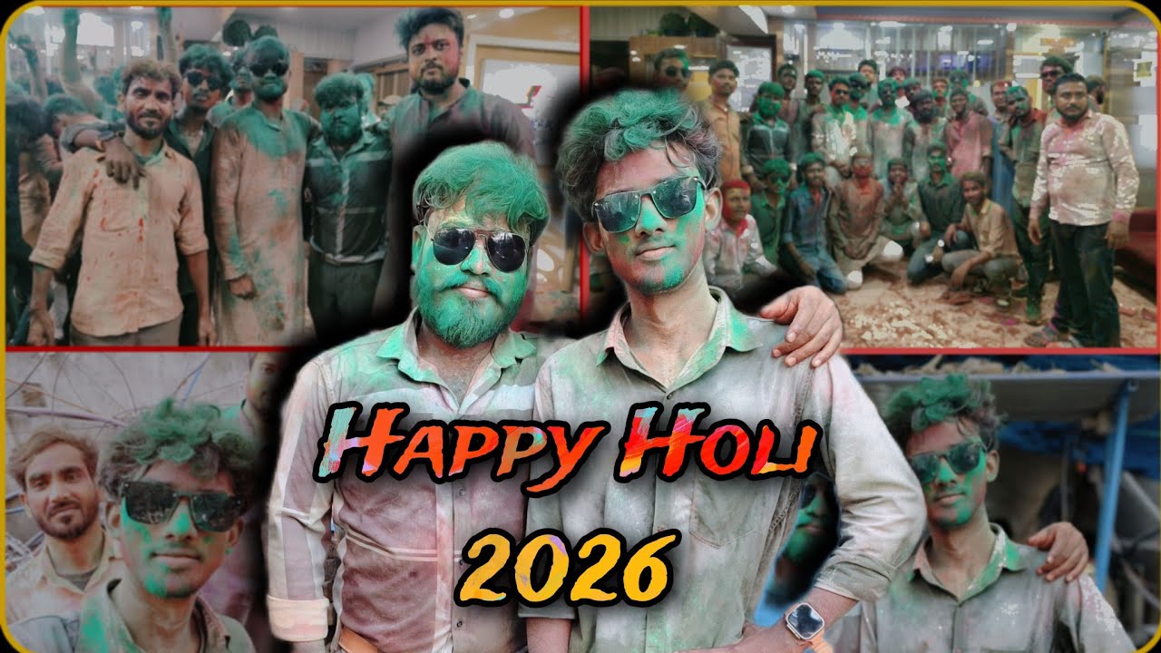 Meet My All Teammates at Holi Celebration in Office 2026 🎨🔥 |Real Karmjit| #vlog 