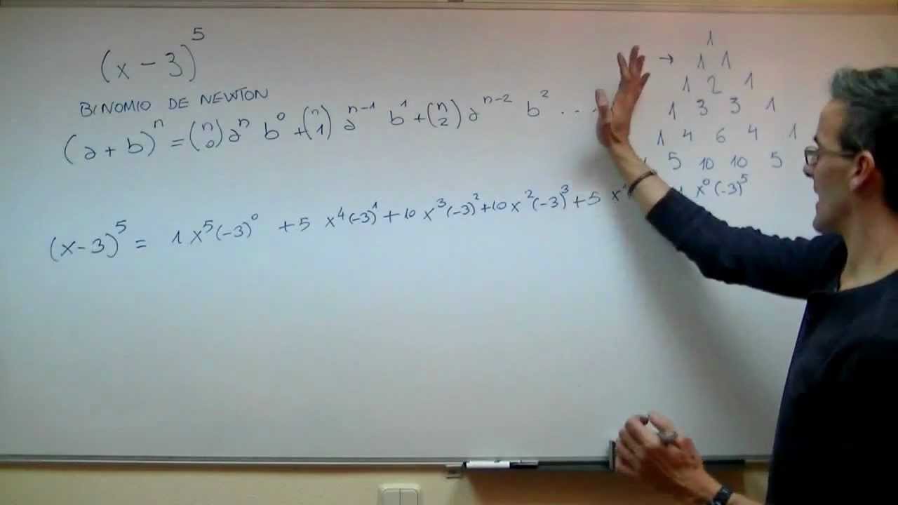 Binomio de Newton SECUNDARIA (3ºESO) matematicas Tartaglia Pascal