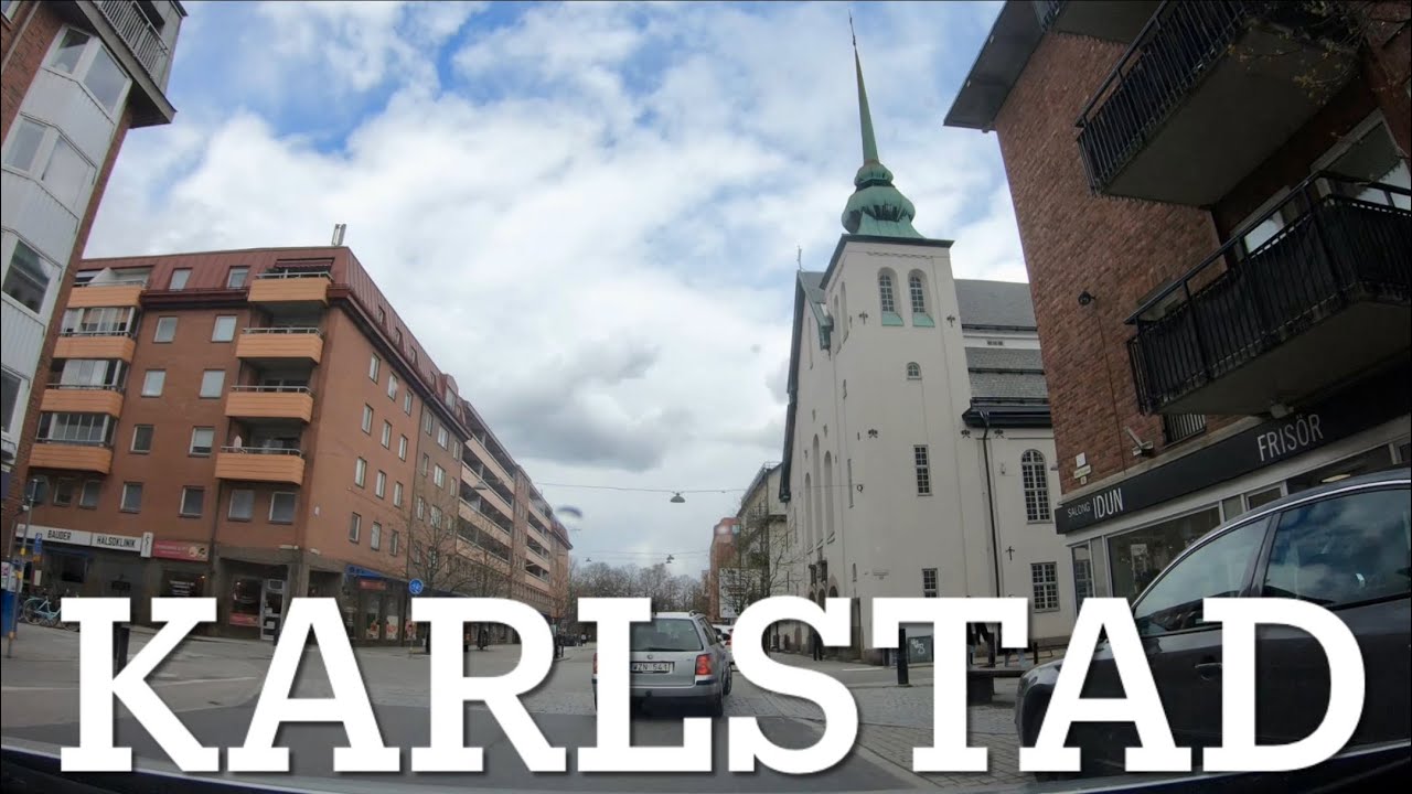 Driving in Karlstad. Sweden / Dashcam Video