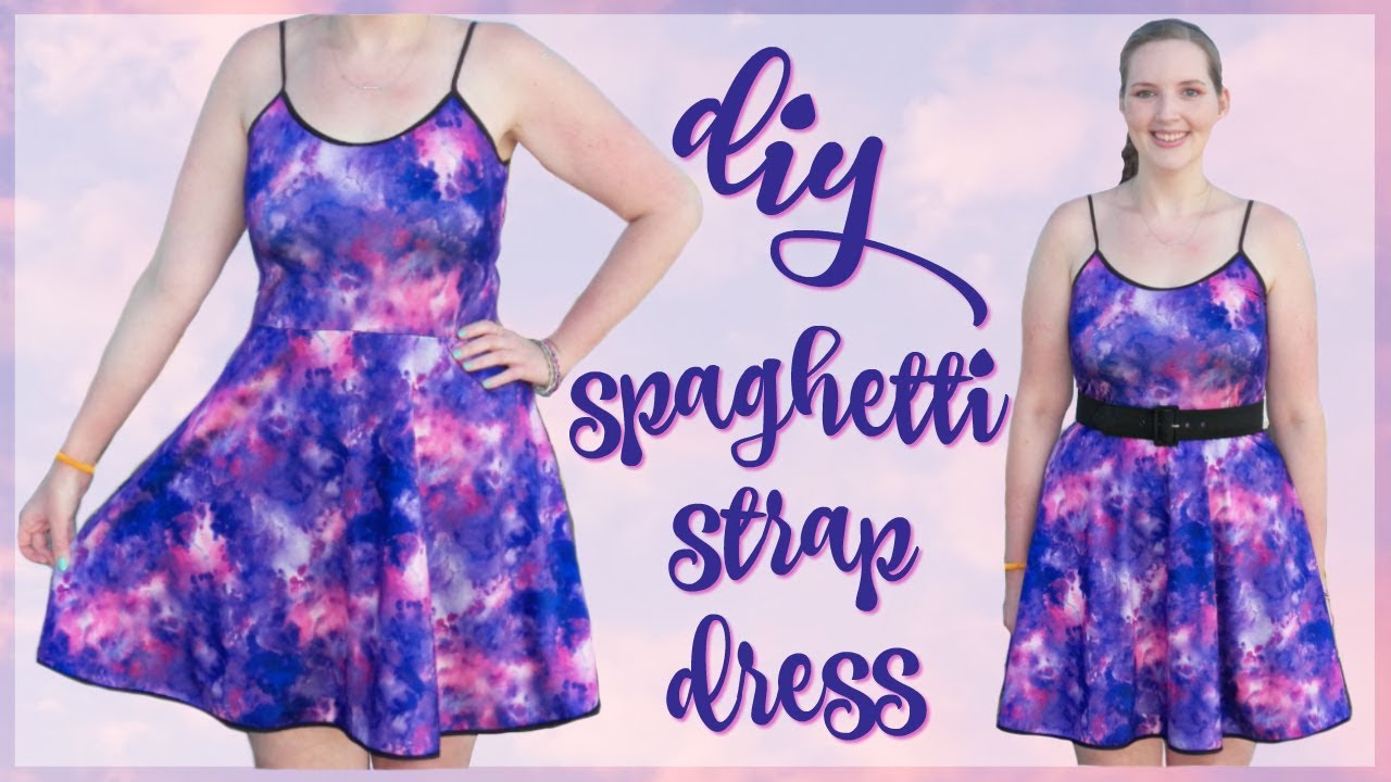 How to Make a Spaghetti Strap Dress | How to Sew a Dress for Beginners without a Pattern