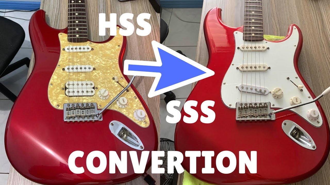 Converting a Fender Stratocaster from HSS  to  SSS pickup configuration