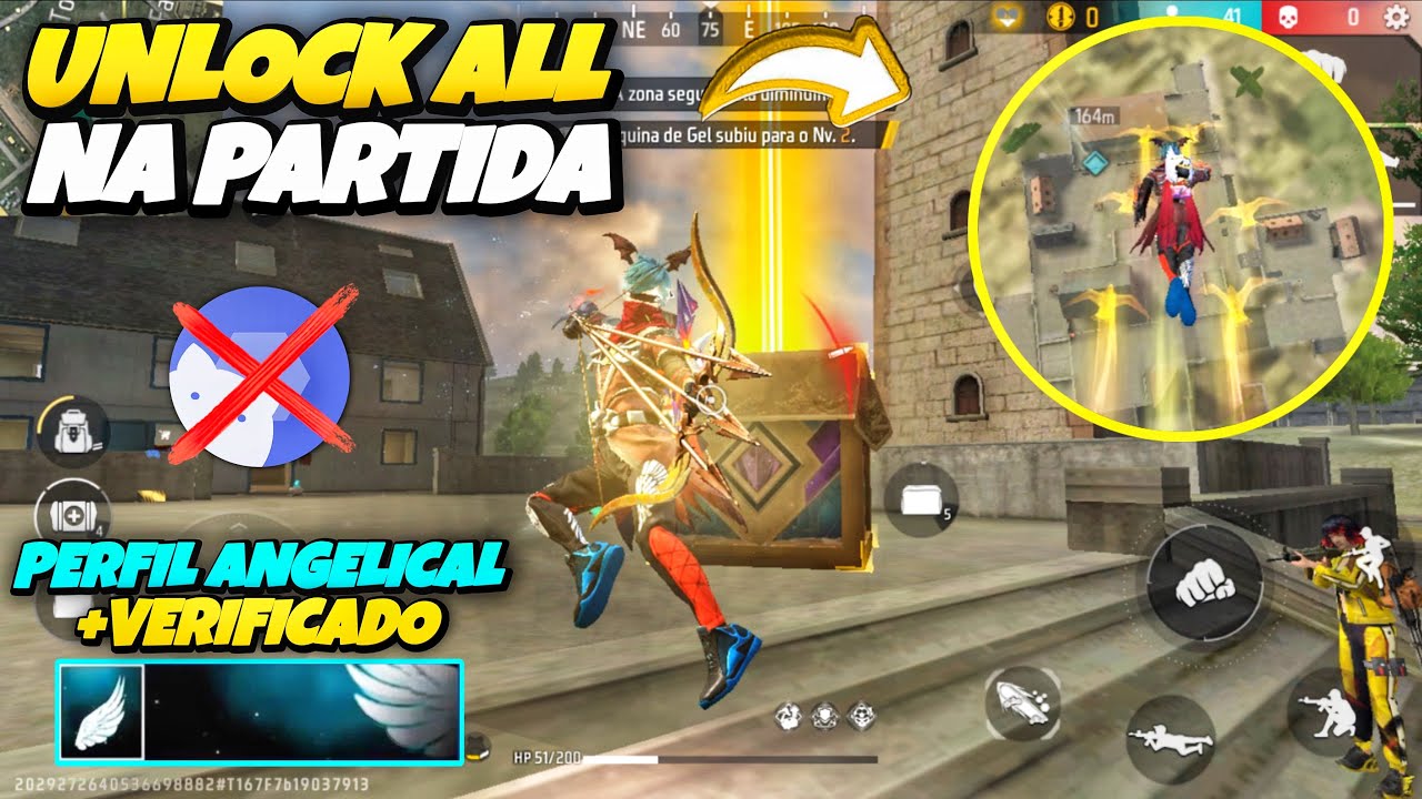 (SAIU AGORA, PEGANDO NA PARTIDA 😱) COMO COLOCAR UNLOCK ALL NO FREE FIRE! LIBERE SKINS GRÁTIS,ANTIBAN