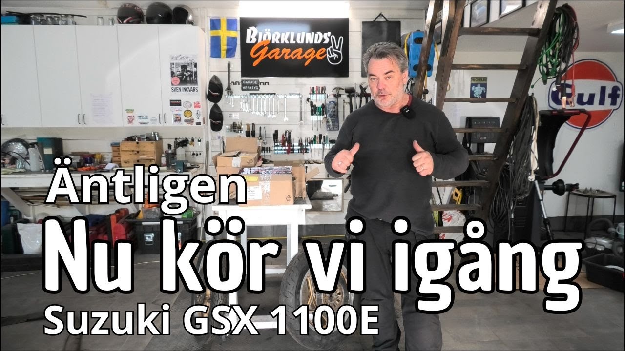 Vi är på gång!!! Äntligen lite mc plock. Nu skall den ihop.