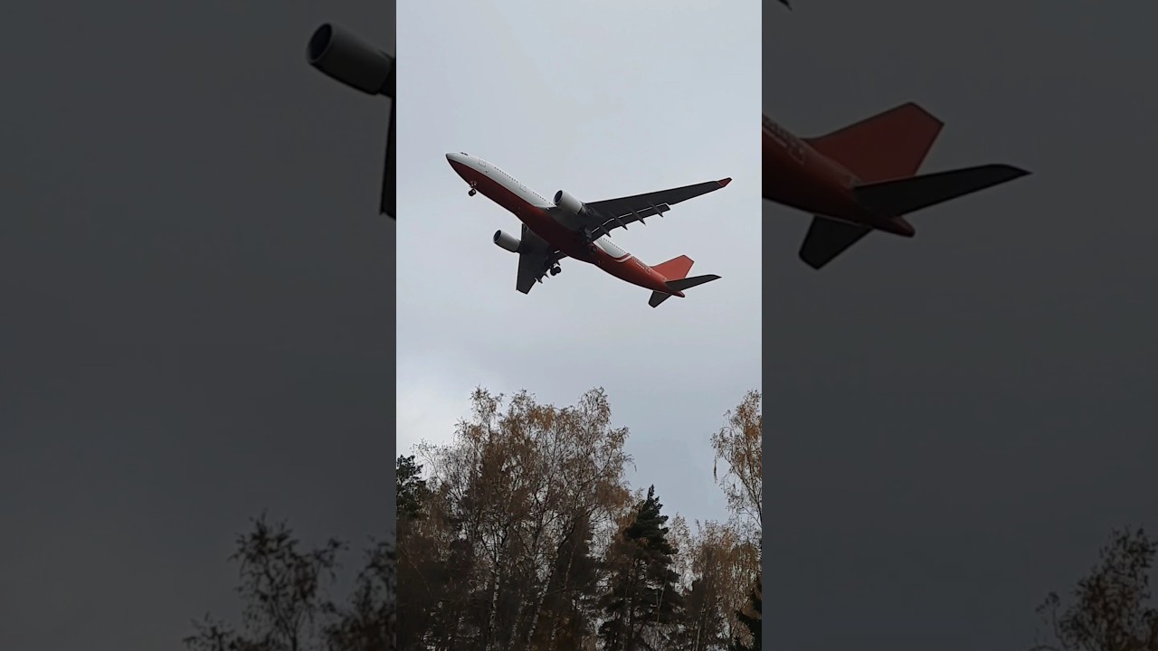 Maleth-Aero Airbus A330-200 landing in Riga airport #aviation