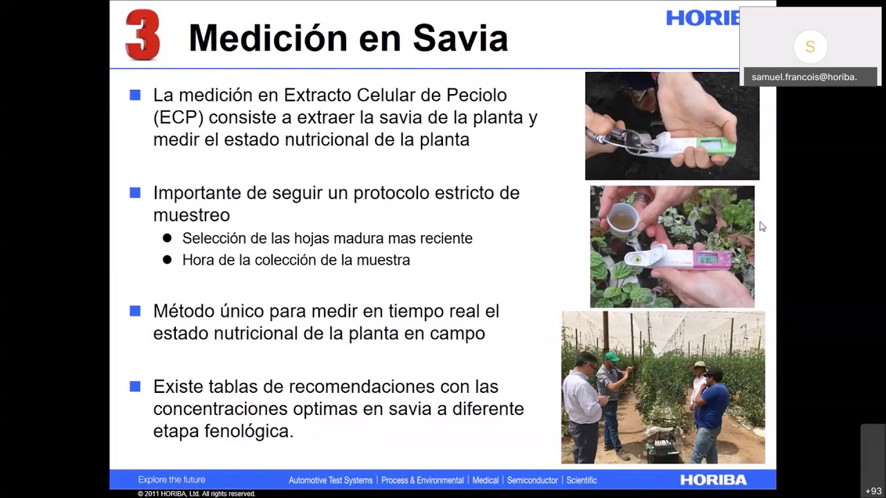 Curso básico de medición nutricional en agricultura usando medidores Horiba LAQUtwin
