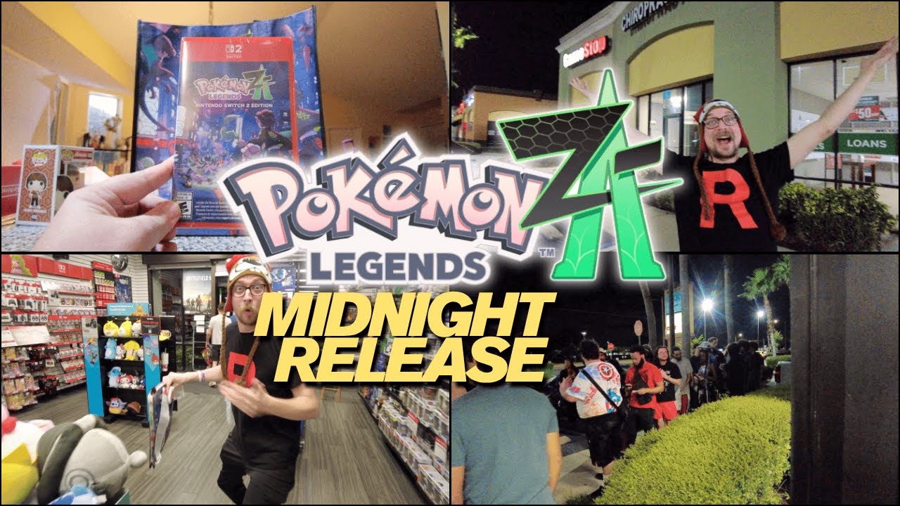 Pokémon Legends Z-A! Релиз в полночь! Бонус за предзаказ от Gamestop!